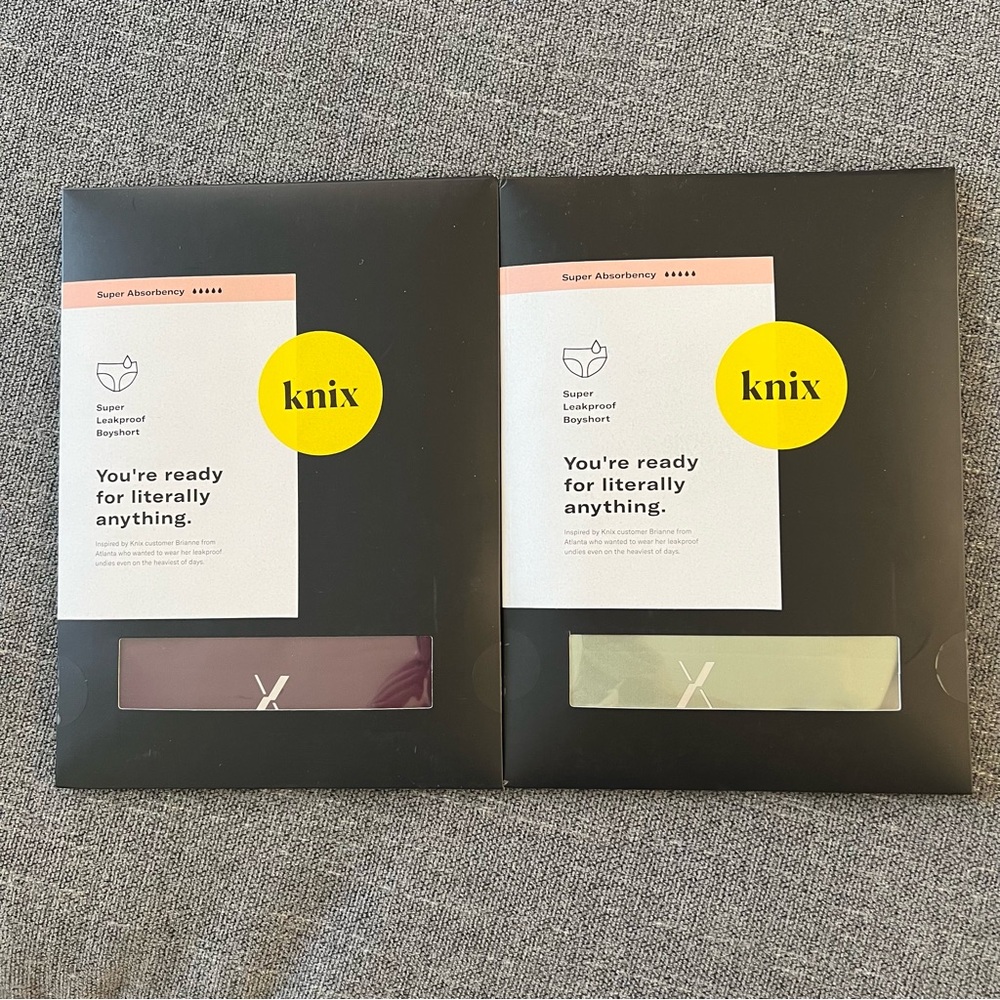 Knix Super Leakproof Boyshort Lot of two